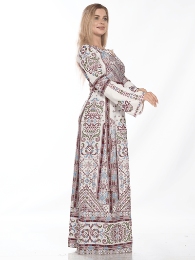 Grace Of Yafa - High Quality Embroidered Palestinian style Thobe/Thob - JPK Traditions
