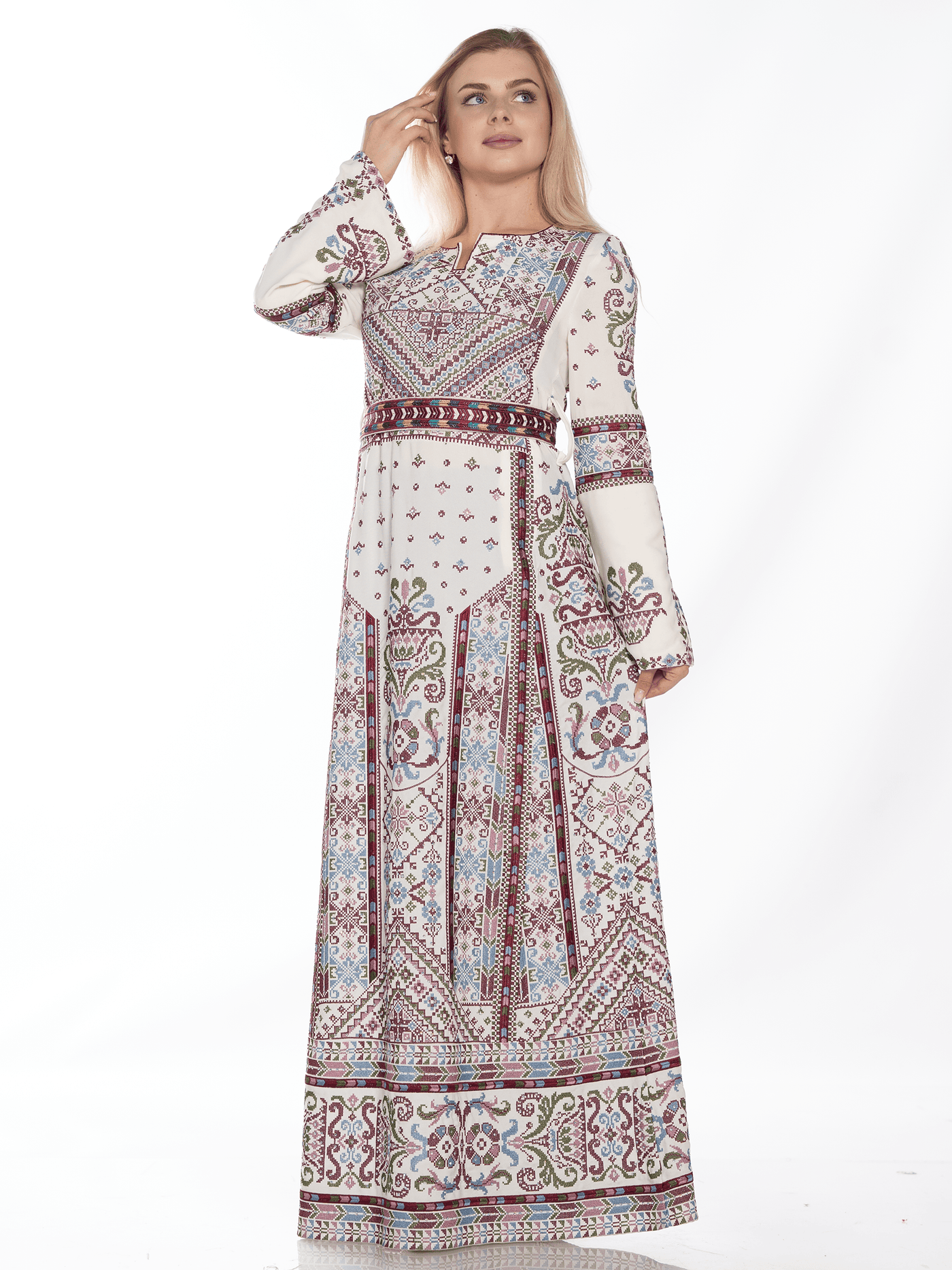 Grace Of Yafa - High Quality Embroidered Palestinian style Thobe/Thob - JPK Traditions