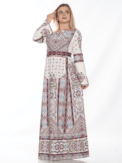 Grace Of Yafa - High Quality Embroidered Palestinian style Thobe/Thob - JPK Traditions