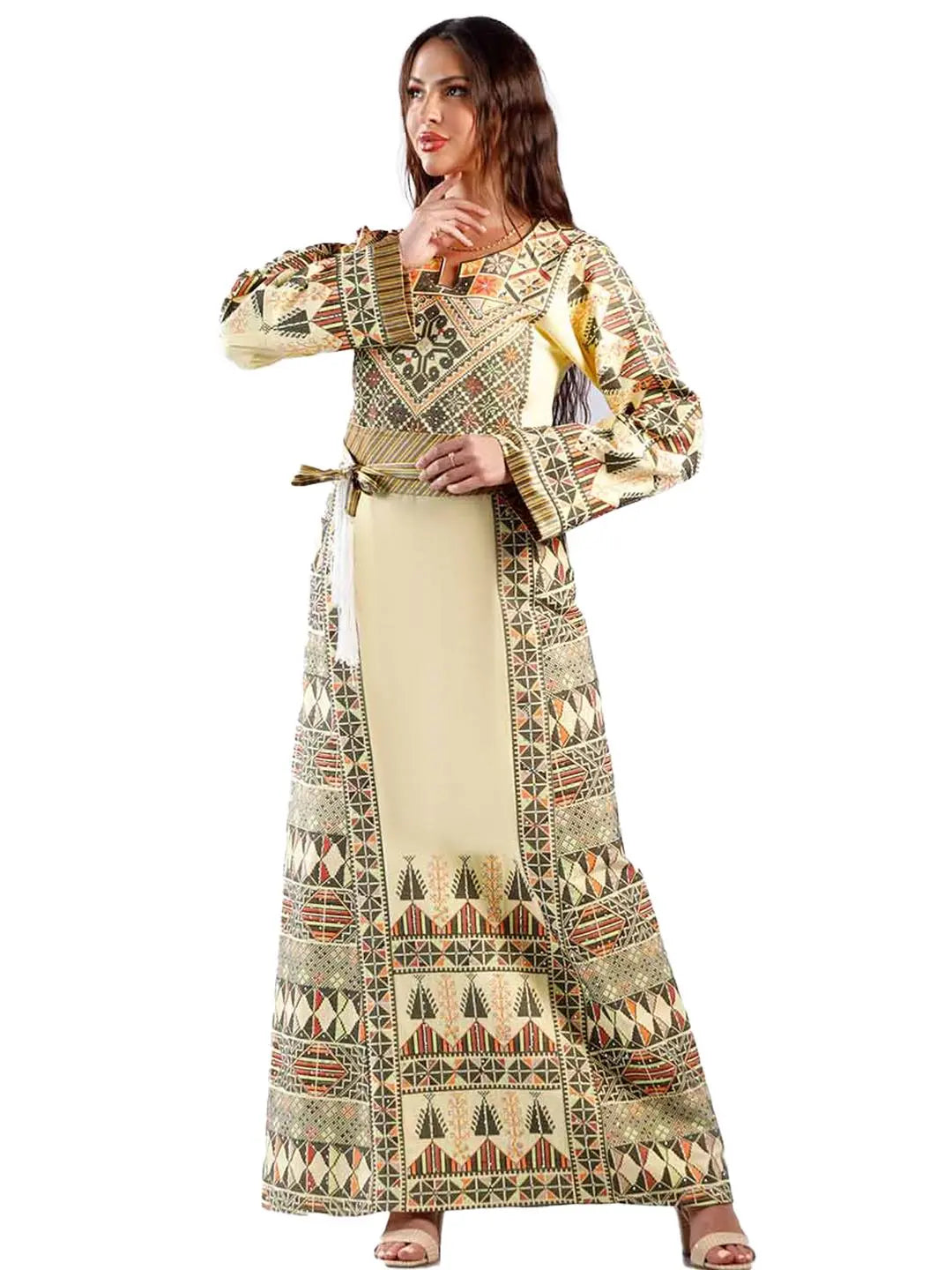 Yafa City - High Quality Traditional Embroidered Palestinian Thobe - JPK Traditions