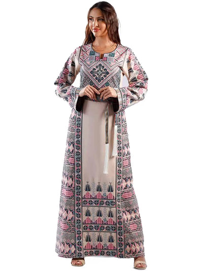 Yafa City - High Quality Traditional Embroidered Palestinian Thobe - JPK Traditions