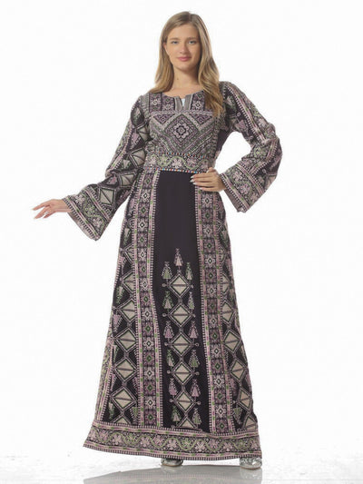 Yafa - Embroidered Palestinian Thobe dress for women - JPK Traditions
