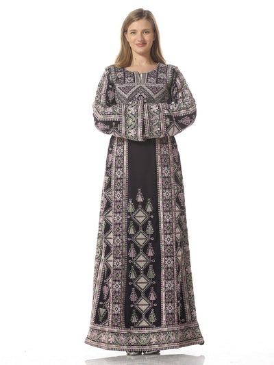 Yafa - Embroidered Palestinian Thobe dress for women - JPK Traditions
