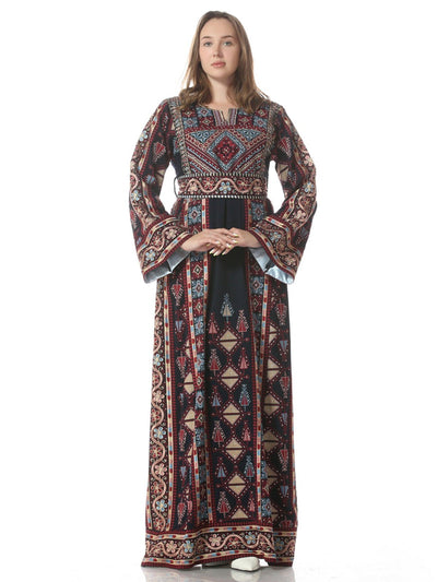 Yafa - Embroidered Palestinian Thobe dress for women - JPK Traditions
