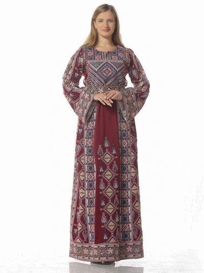 Yafa - Embroidered Palestinian Thobe dress for women - JPK Traditions