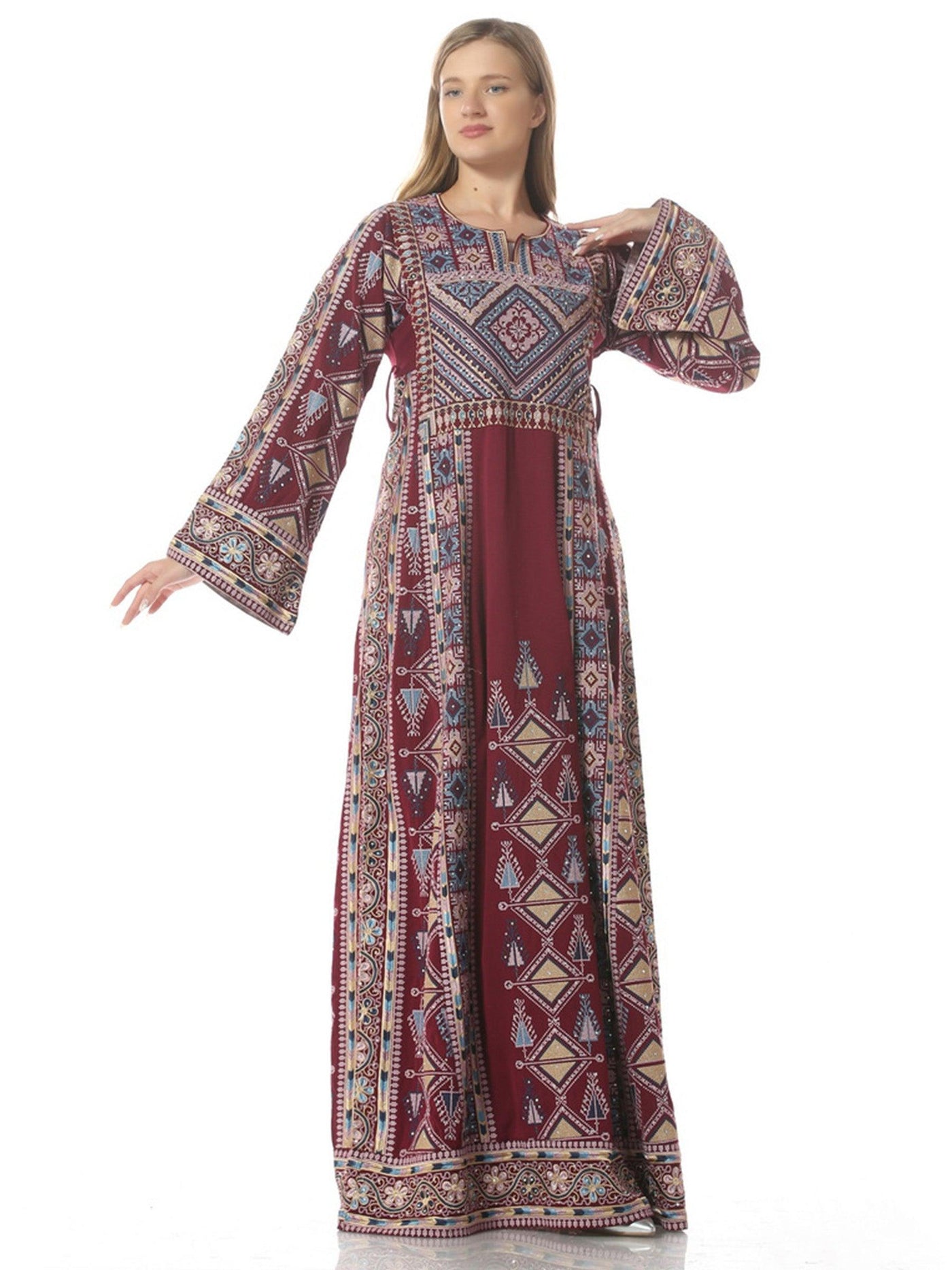 Yafa - Embroidered Palestinian Thobe dress for women - JPK Traditions