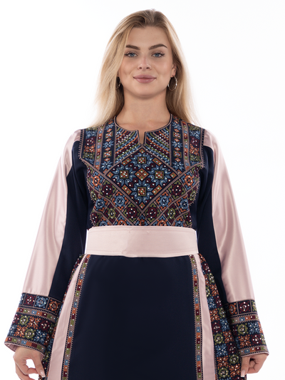 Thobe Al Blad - Very High Quality Traditional Embroidered Palestinian Thobe