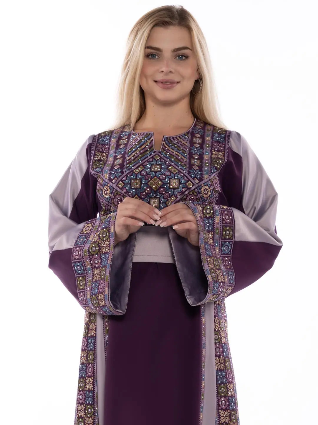 Thobe Al Blad - Very High Quality Traditional Embroidered Palestinian Thobe - JPK Traditions