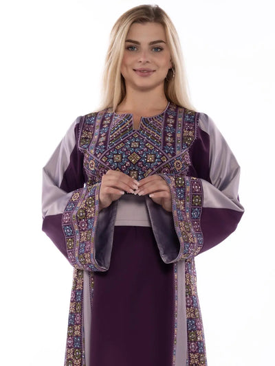 Thobe Al Blad - Very High Quality Traditional Embroidered Palestinian Thobe - JPK Traditions