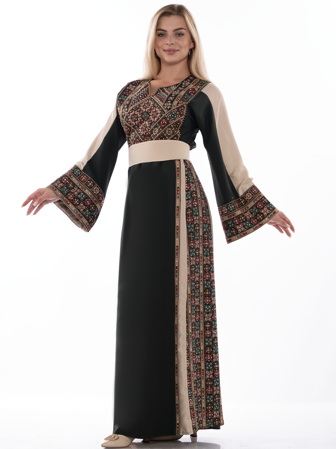 Thobe Al Blad - Very High Quality Traditional Embroidered Palestinian Thobe