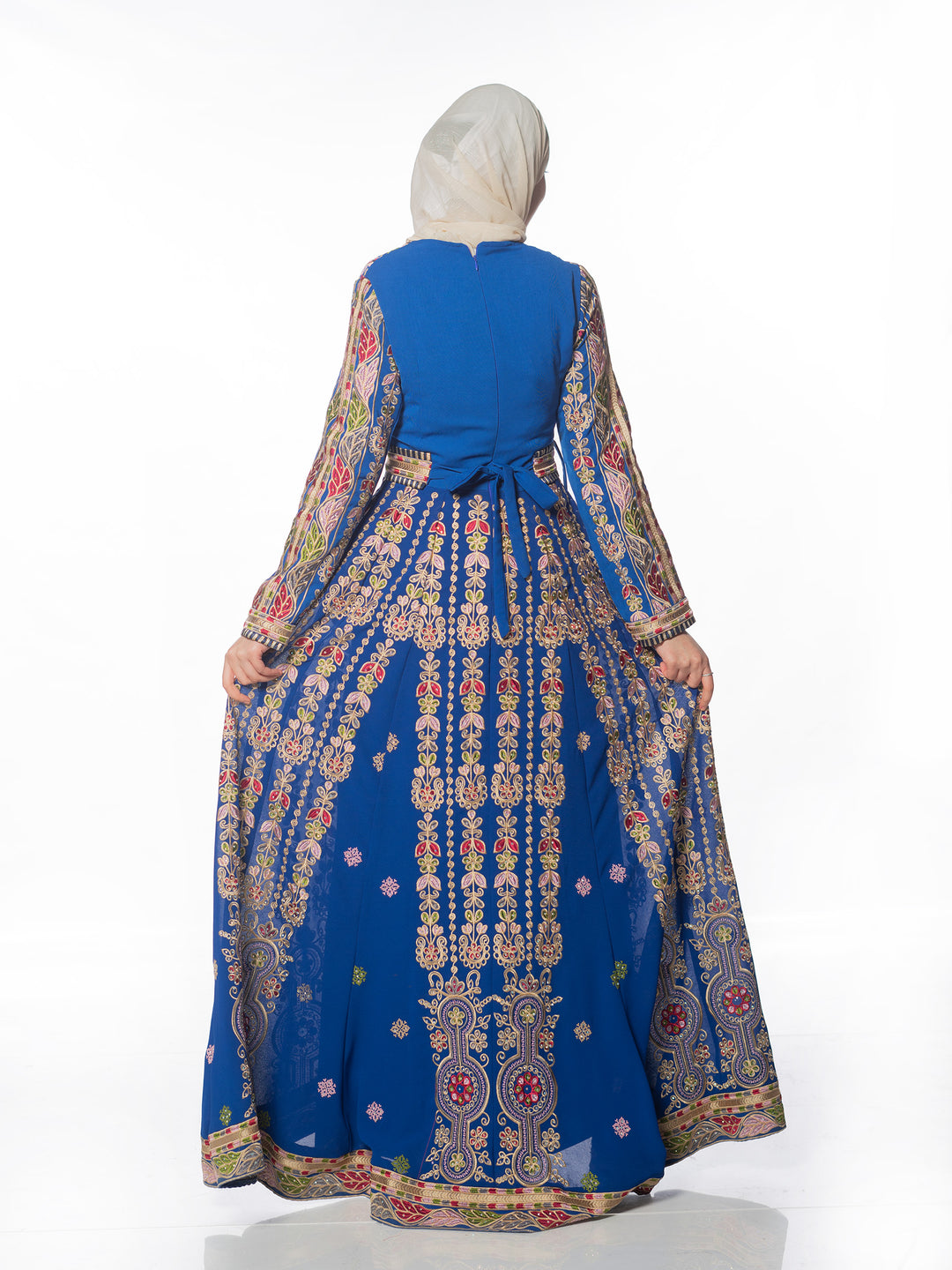 Blooms Of Haifa - High Quality Traditional Embroidered Palestinian style Thobe