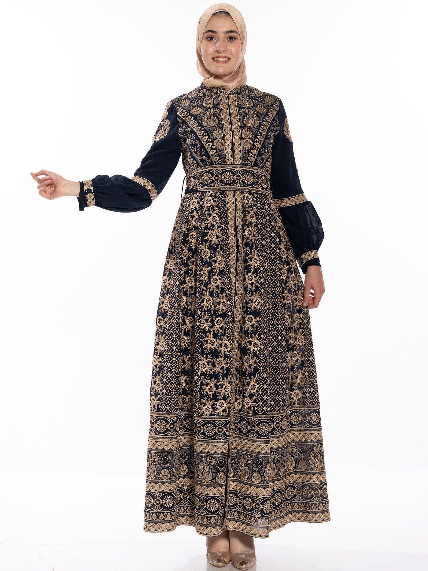 Thobe of passion -  Embroidered Palestinian Thobe - JPK Traditions