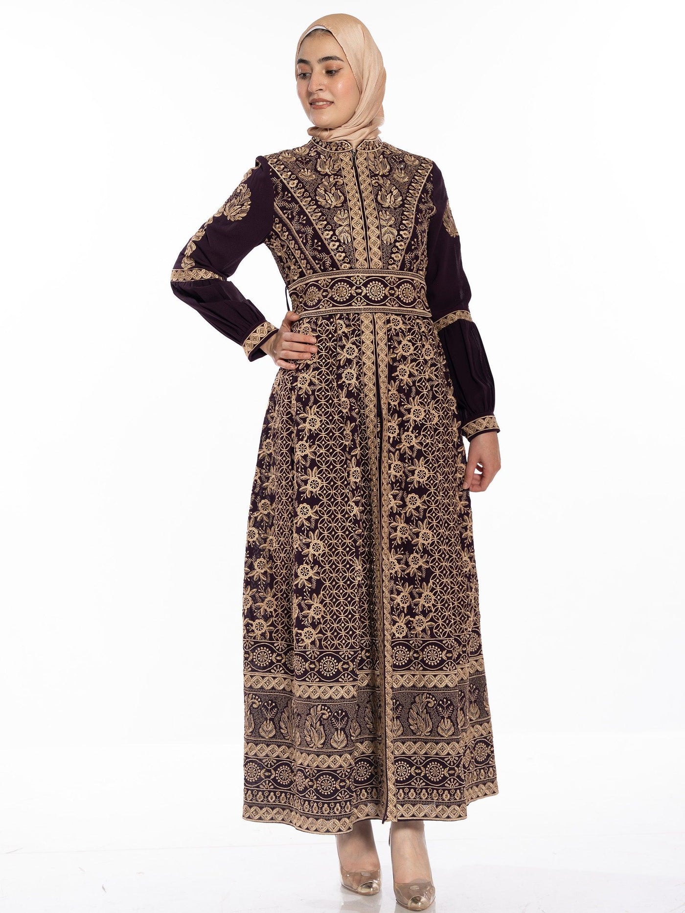 Thobe of passion -  Embroidered Palestinian Thobe - JPK Traditions