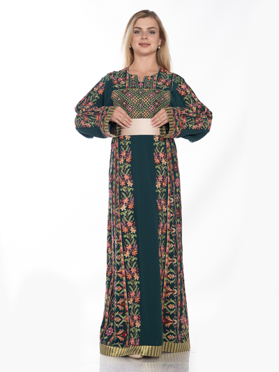 Haifa Elegance - High Quality Traditional Embroidered Palestinian Thobe