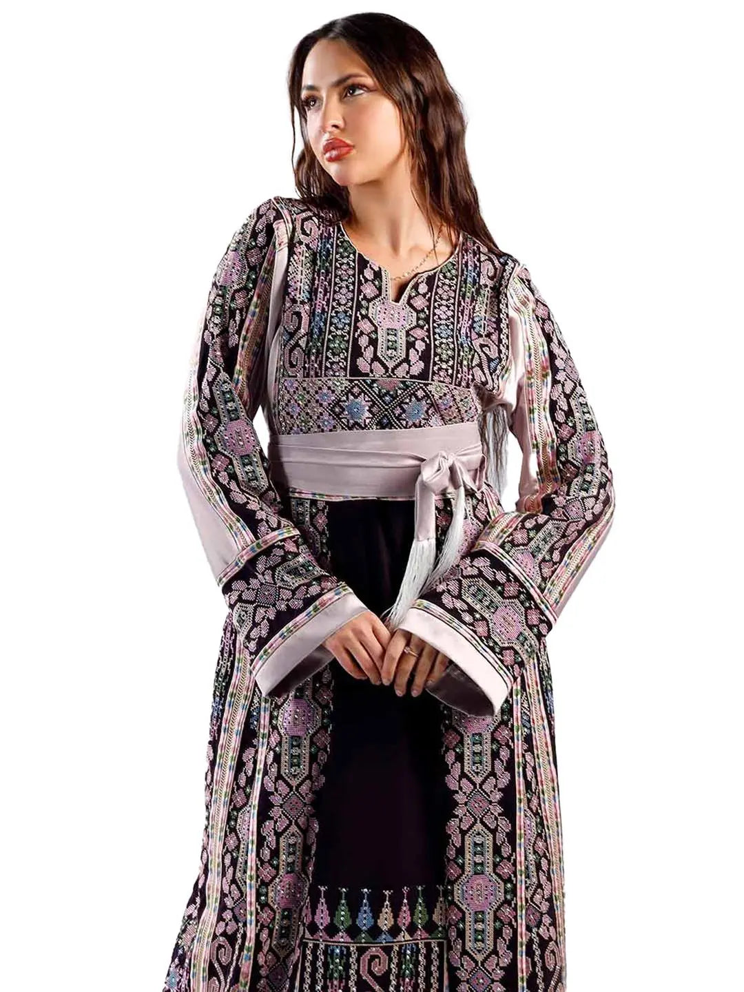 Jericho's Beauty - High Quality Embroidered Traditional Palestinian style Thobe - JPK Traditions