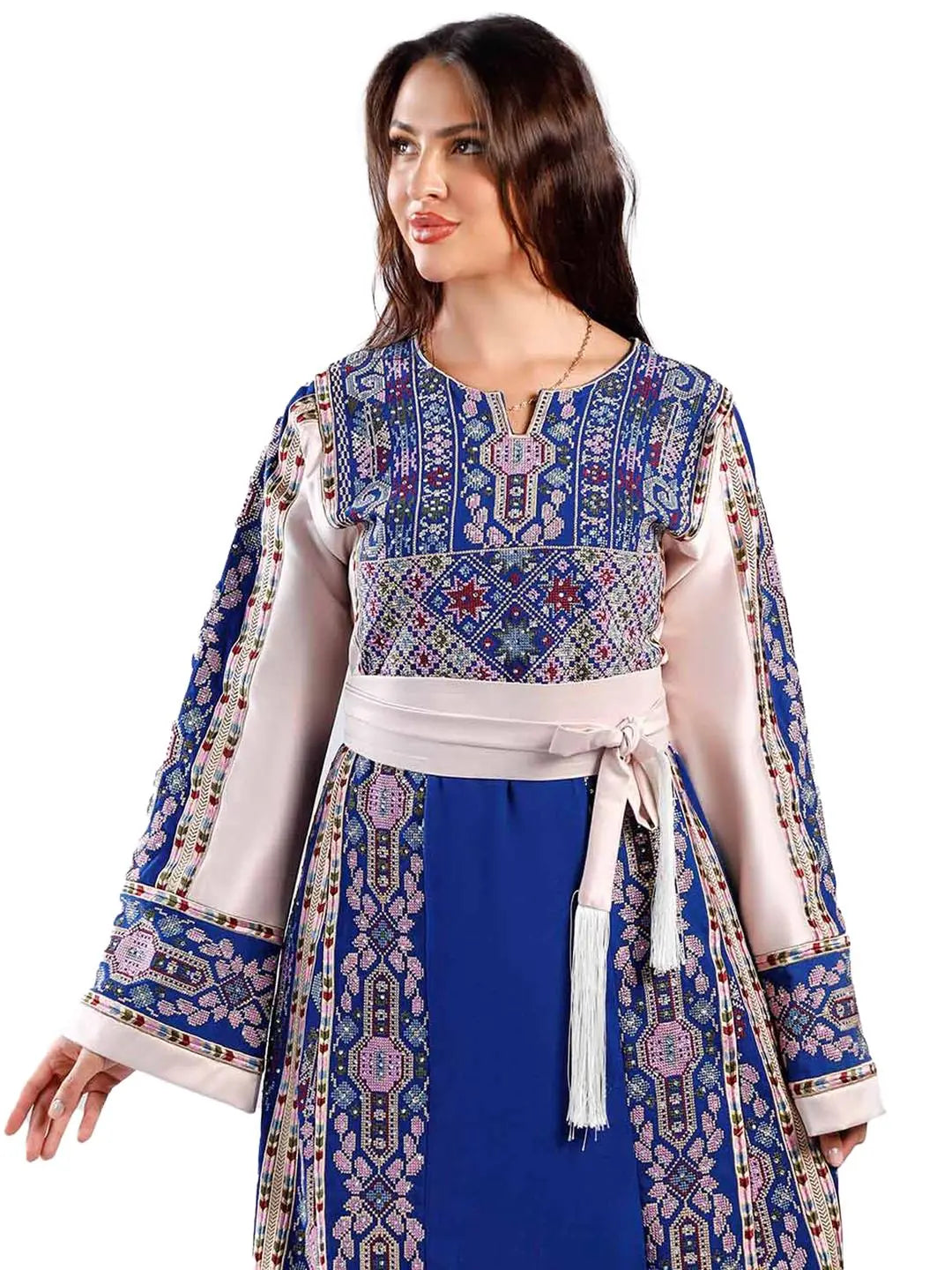 Jericho's Beauty - High Quality Embroidered Traditional Palestinian style Thobe - JPK Traditions