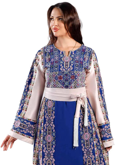 Jericho's Beauty - High Quality Embroidered Traditional Palestinian style Thobe - JPK Traditions