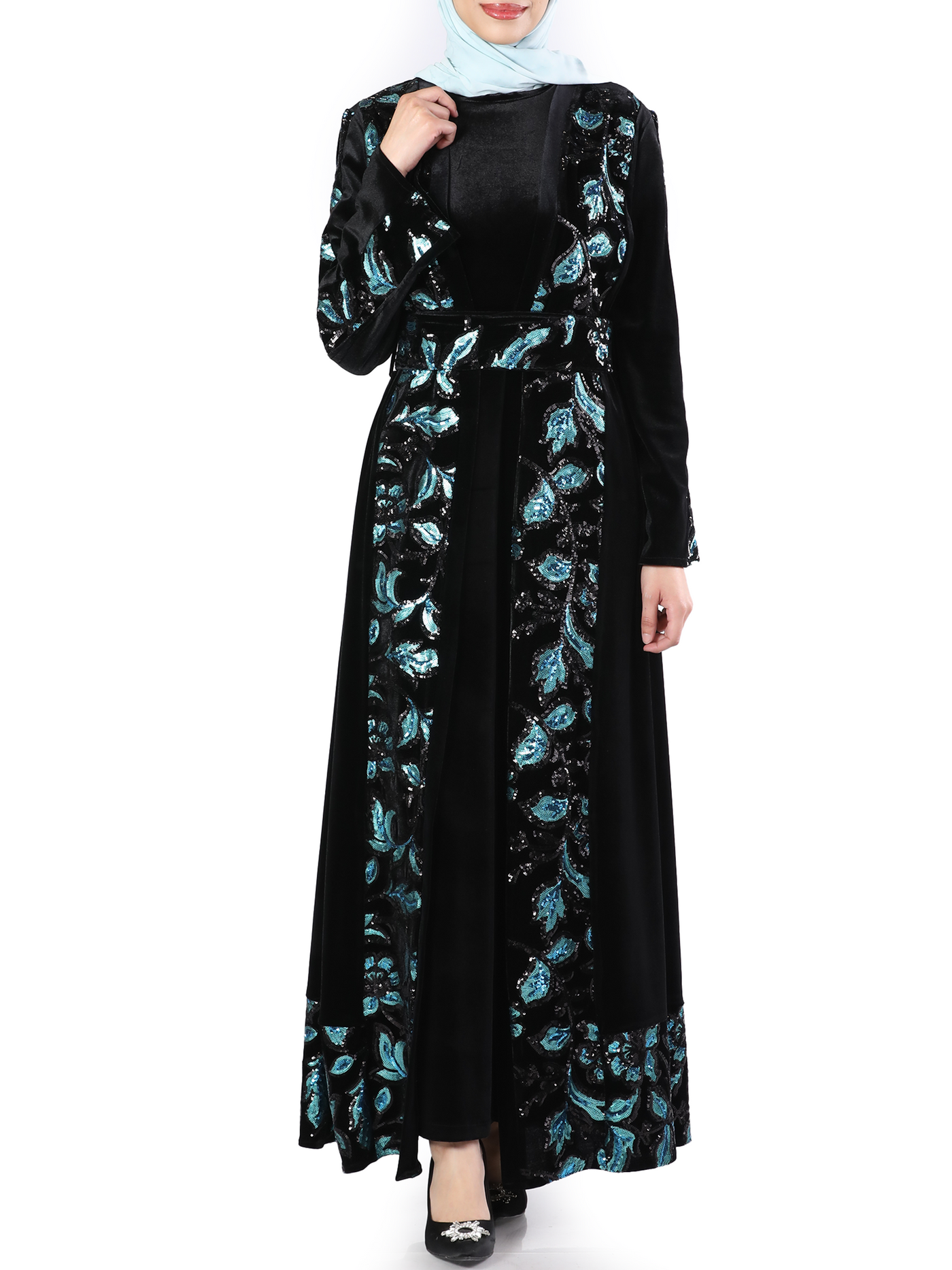 Night Bisht - High Quality Embroidered Palestinian style Bisht