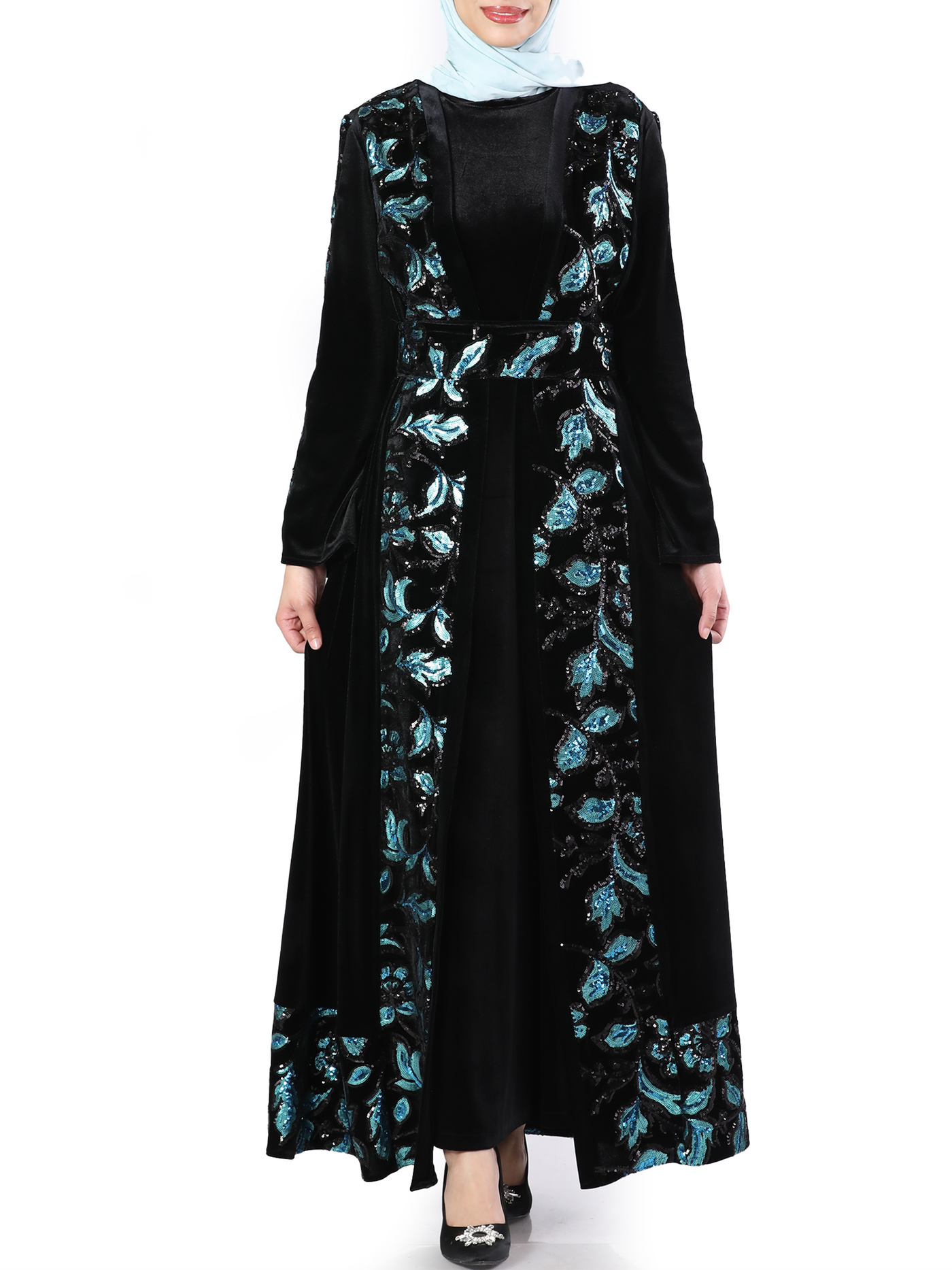 Night Bisht - High Quality Embroidered Palestinian style Bisht