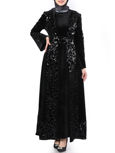 Night Bisht - High Quality Embroidered Palestinian style Bisht