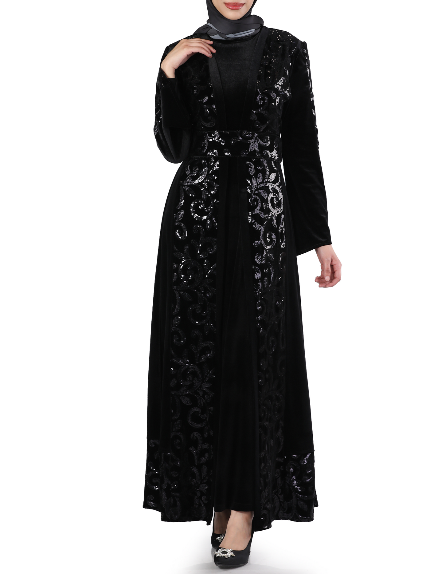 Night Bisht - High Quality Embroidered Palestinian style Bisht