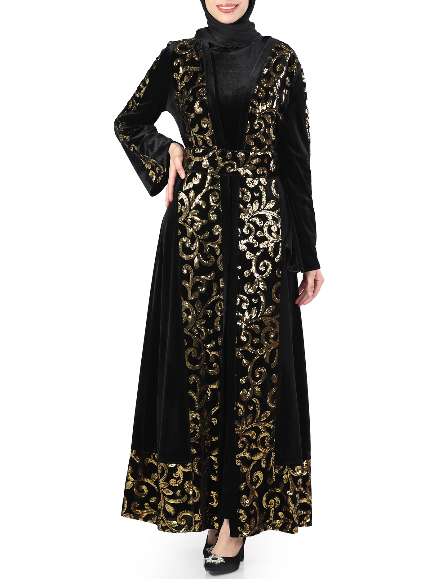 Night Bisht - High Quality Embroidered Palestinian style Bisht