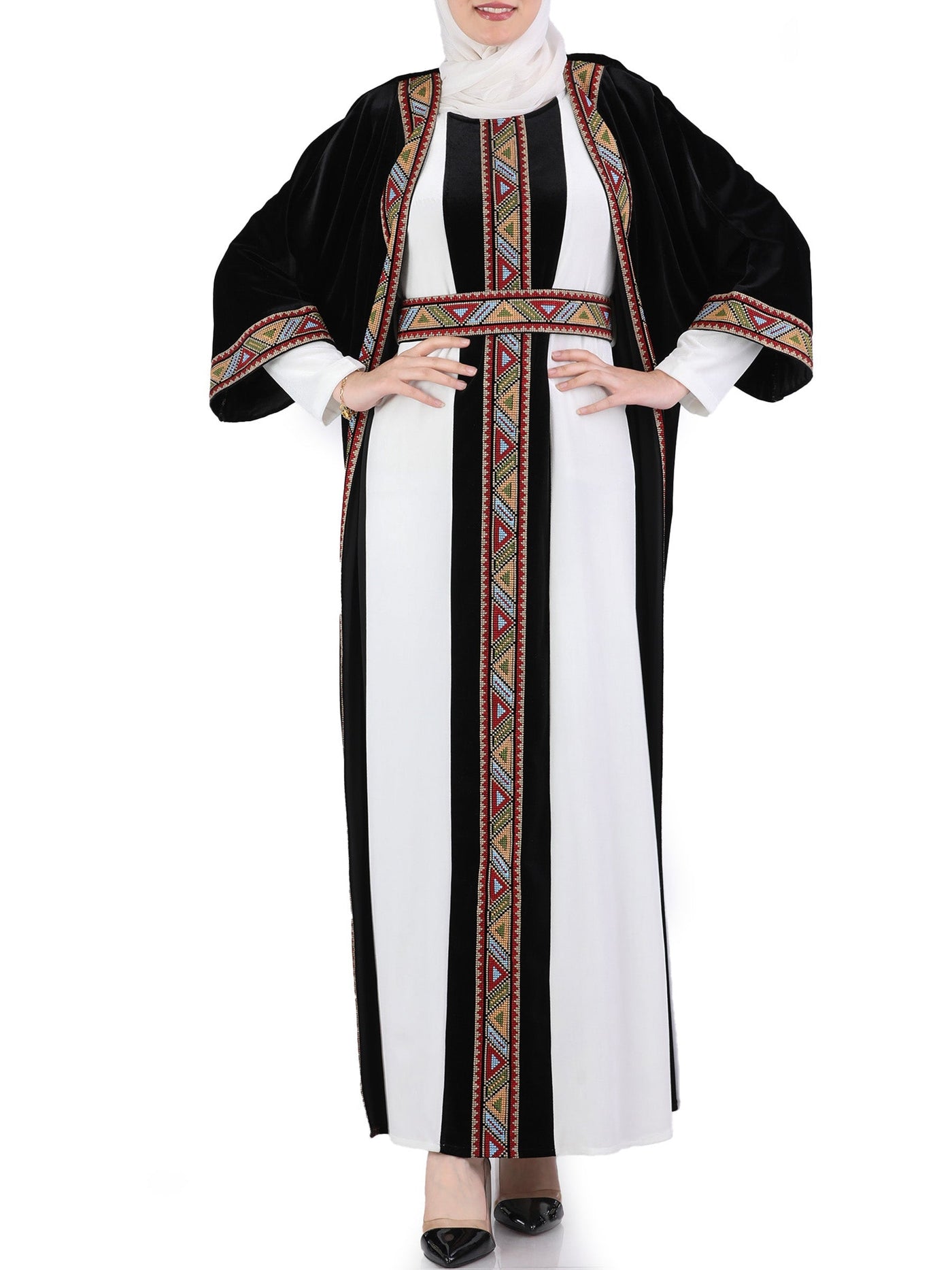 Bisht Of Hebron - High Quality Embroidered Palestinian style Bisht/Kaftan