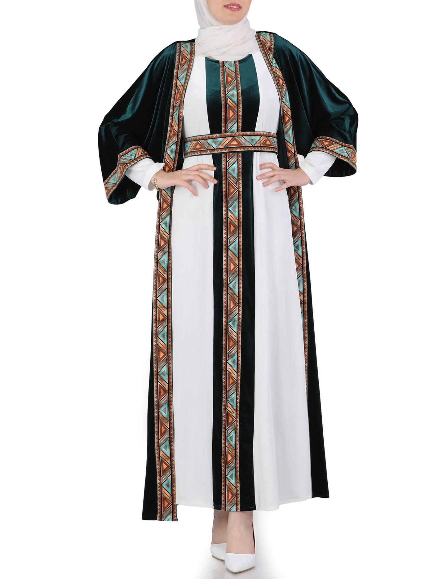 Bisht Of Hebron - High Quality Embroidered Palestinian style Bisht/Kaftan