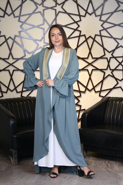 Stylish Abaya-  Embroidered Palestinian style Abaya