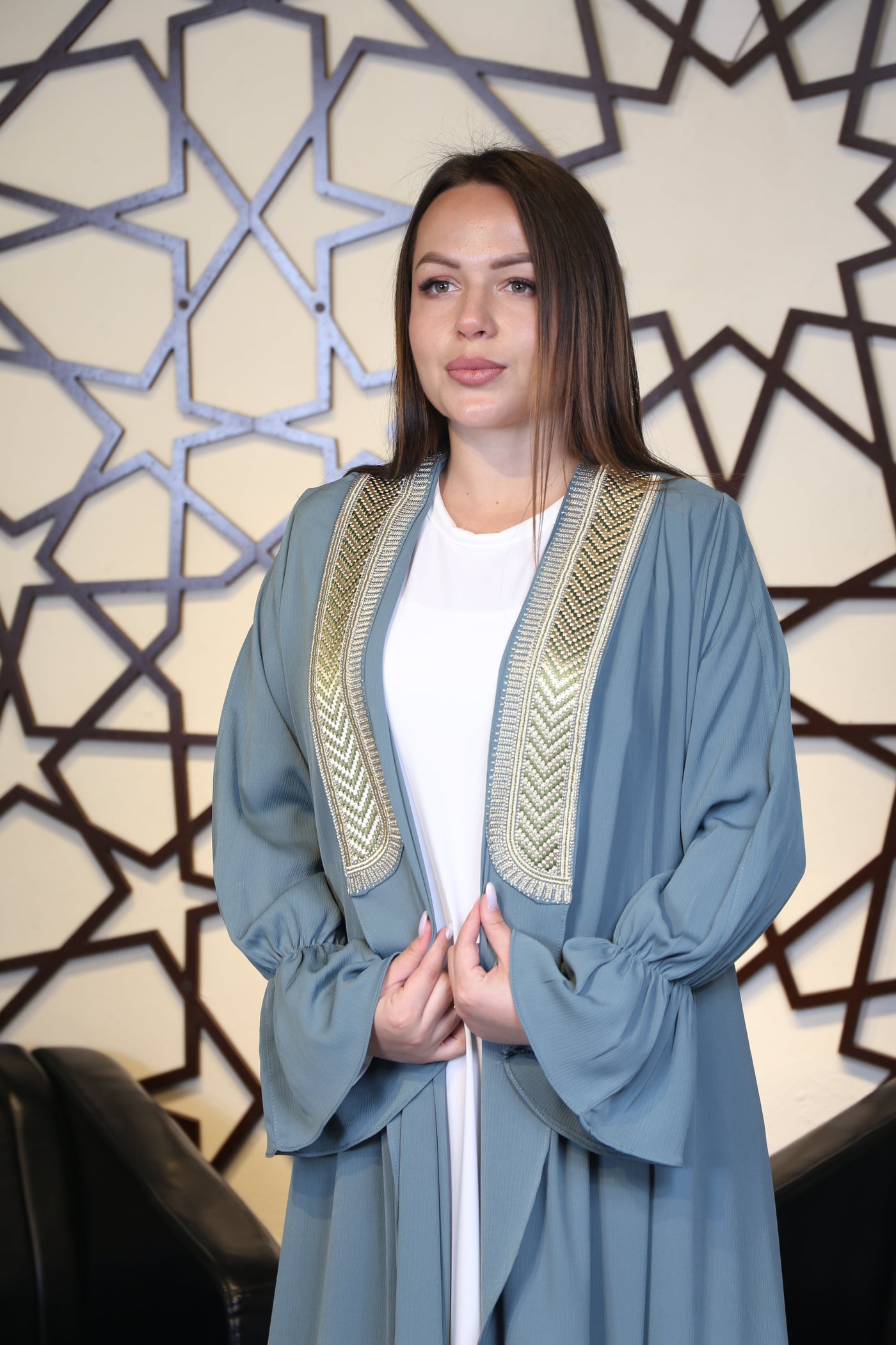 Stylish Abaya-  Embroidered Palestinian style Abaya