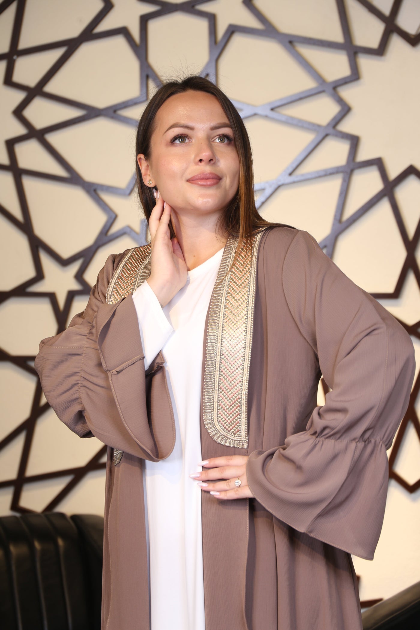 Stylish Abaya-  Embroidered Palestinian style Abaya