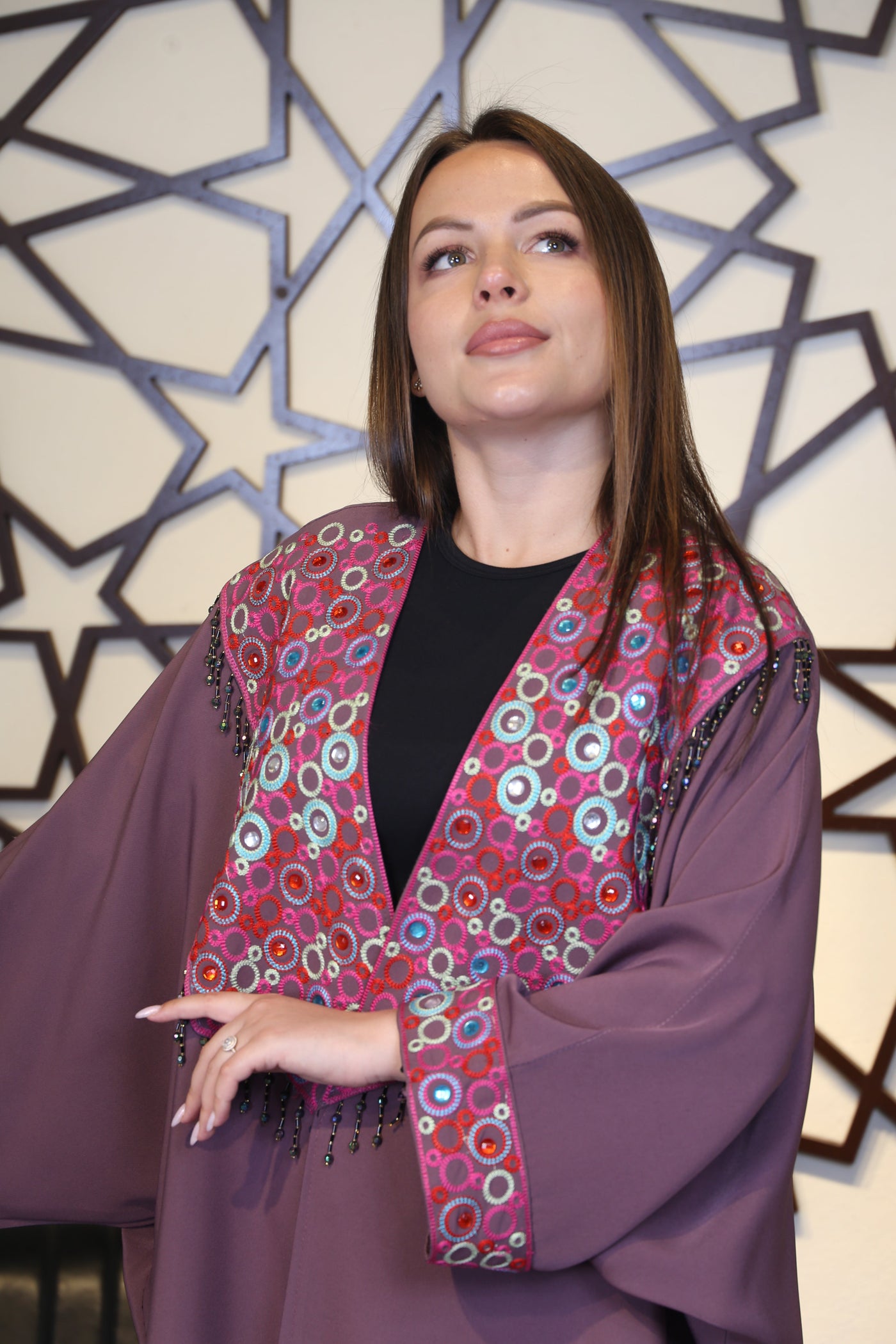 Free Size Embroidered Abaya- Palestinian style Abaya