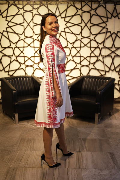 Sky Queen - Palestinian Style Inspired Aesthetic Short Dress