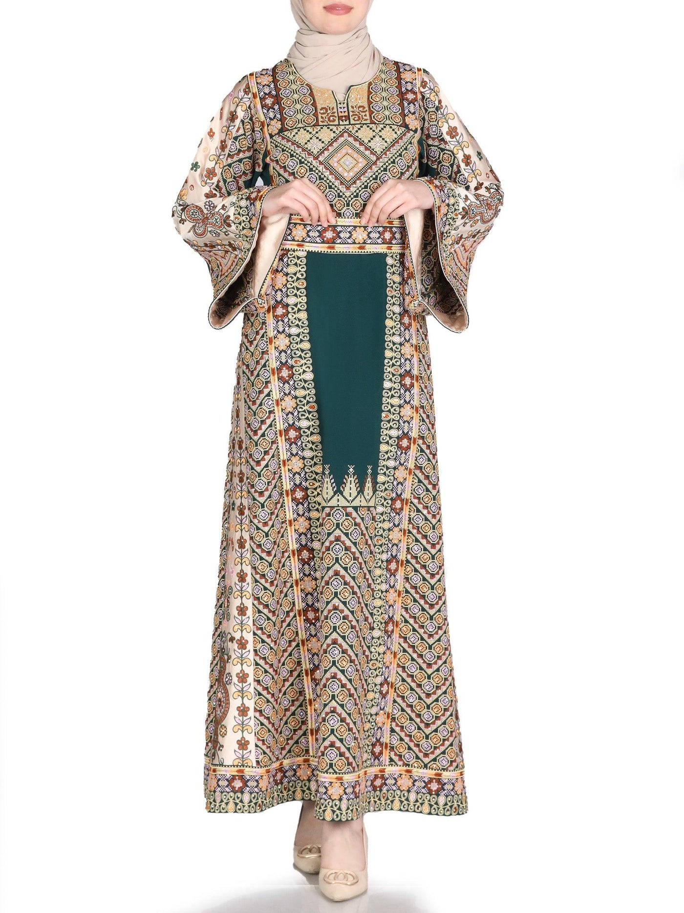 Embroidered thobe of Jerusalem -  Traditional Palestinian Thobe - JPK Traditions