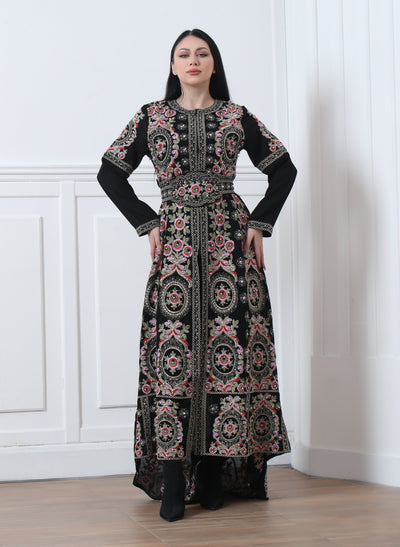 Her Excellence - Very High Quality Traditional Embroidered Palestinian Thobe/Kaftan