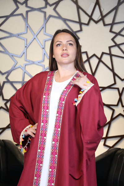 Free Size Embroidered Elegant Abaya- Palestinian style Abaya