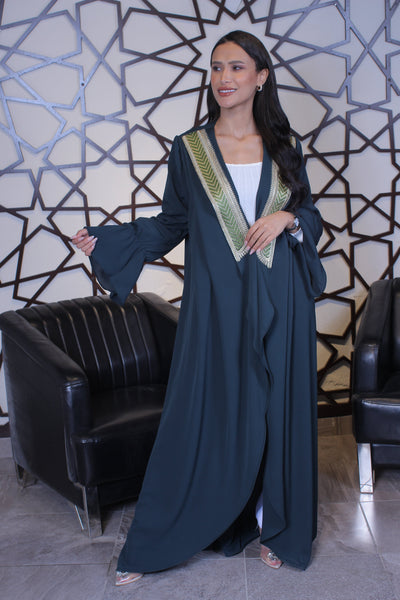 Stylish Abaya-  Embroidered Palestinian style Abaya