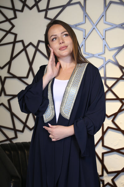 Stylish Abaya-  Embroidered Palestinian style Abaya