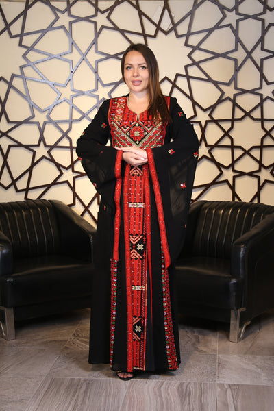 Yafa Elegance - Elegant Embroidered Palestinian Thobe