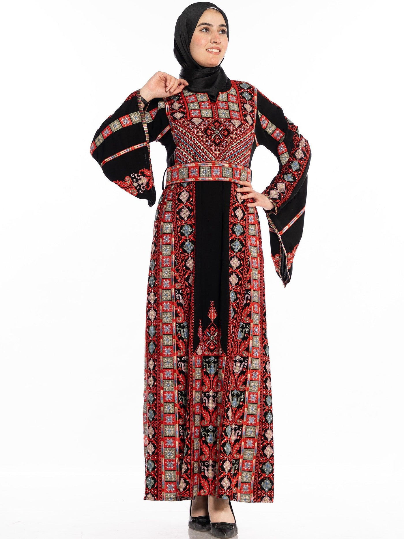Thobe of Traditions 2 -  Embroidered Palestinian Thobe - JPK Traditions