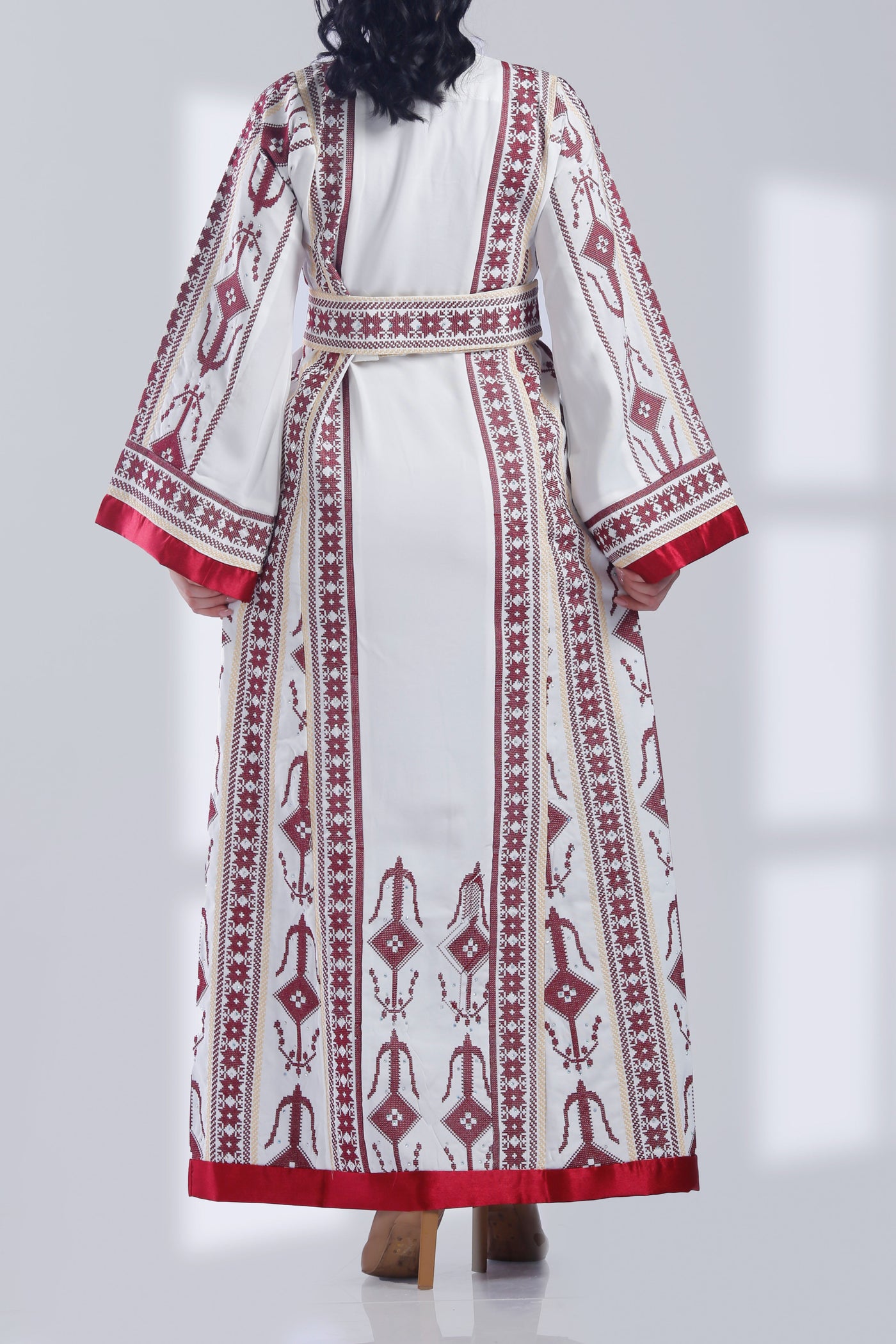 Gazan Resilience - Traditional Embroidered Palestinian style Thobe for women