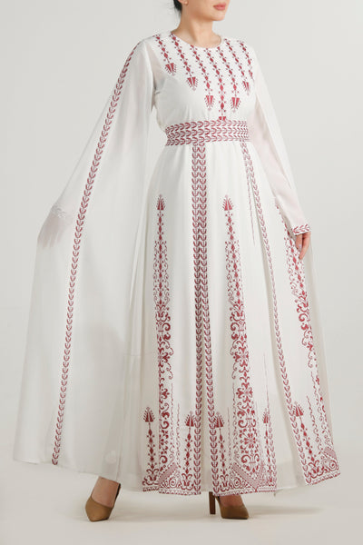 Thobe of Elegance - Embroidered Palestinian Inspired Thobe/Dress