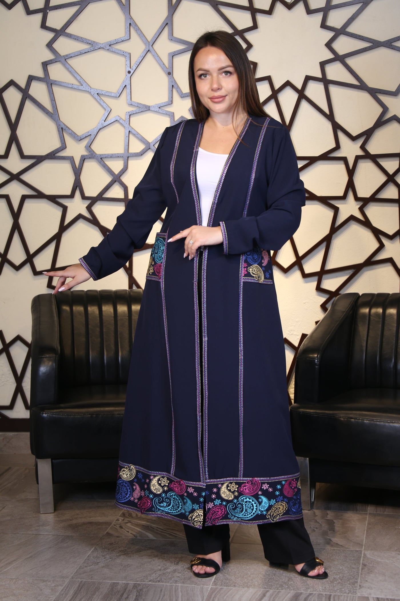 Embroidered Abaya- Palestinian style Abaya