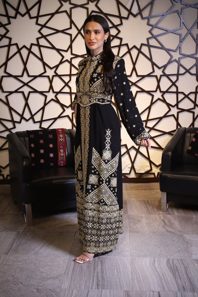 Gazan Kaftan - Embroidered Palestinian style kaftan