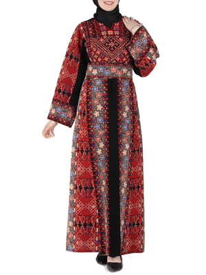 Elegance of Acre Thobe - High Quality Embroidered Palestinian style Thob - JPK Traditions