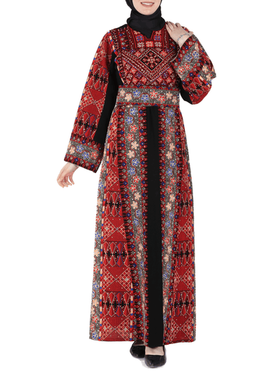 Elegance of Acre Thobe - High Quality Embroidered Palestinian style Thob - JPK Traditions
