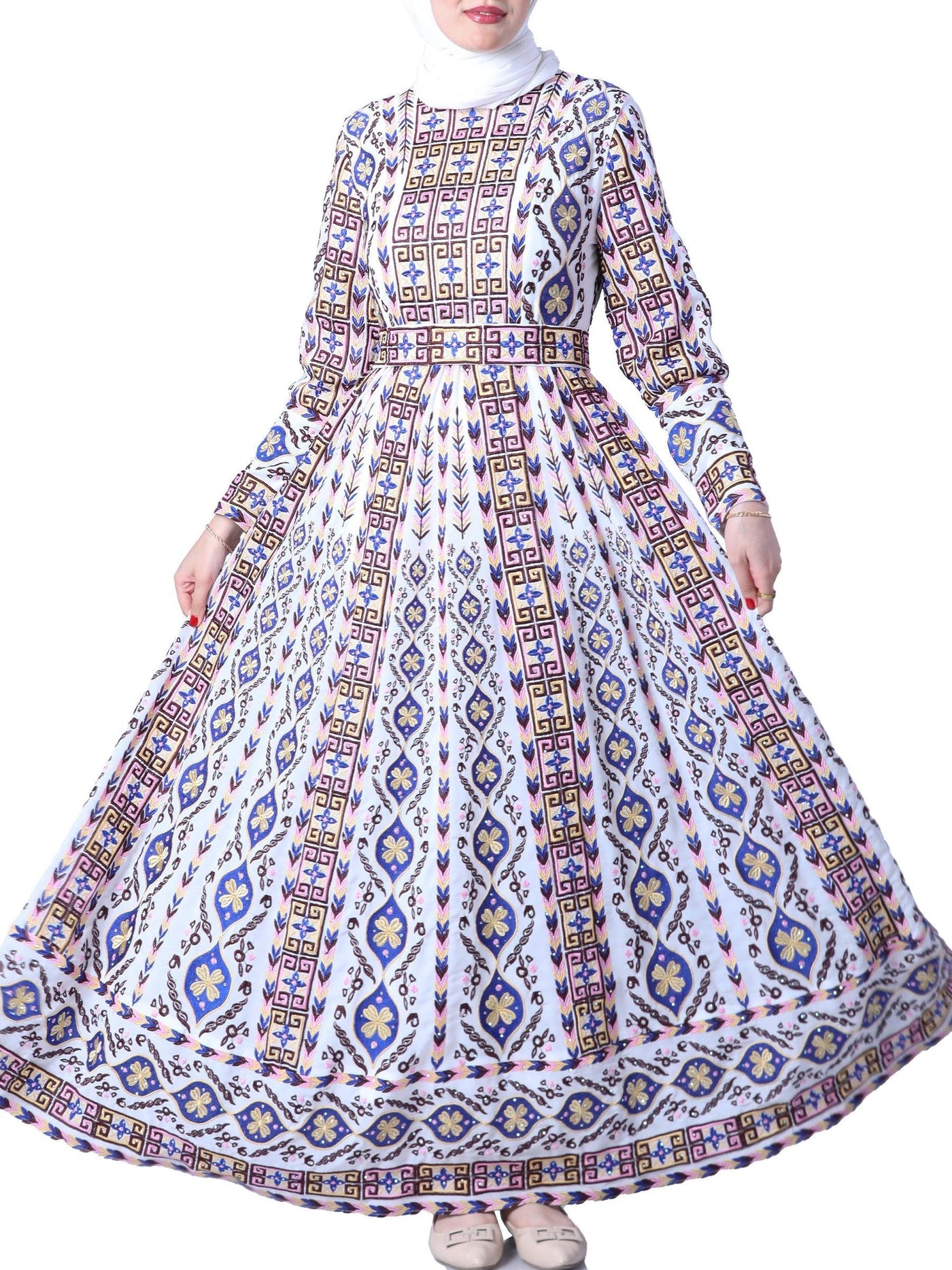 Embroidered Princess Of Haifa - Very High Quality Embroidered Palestinian Thobe/Thob - JPK Traditions