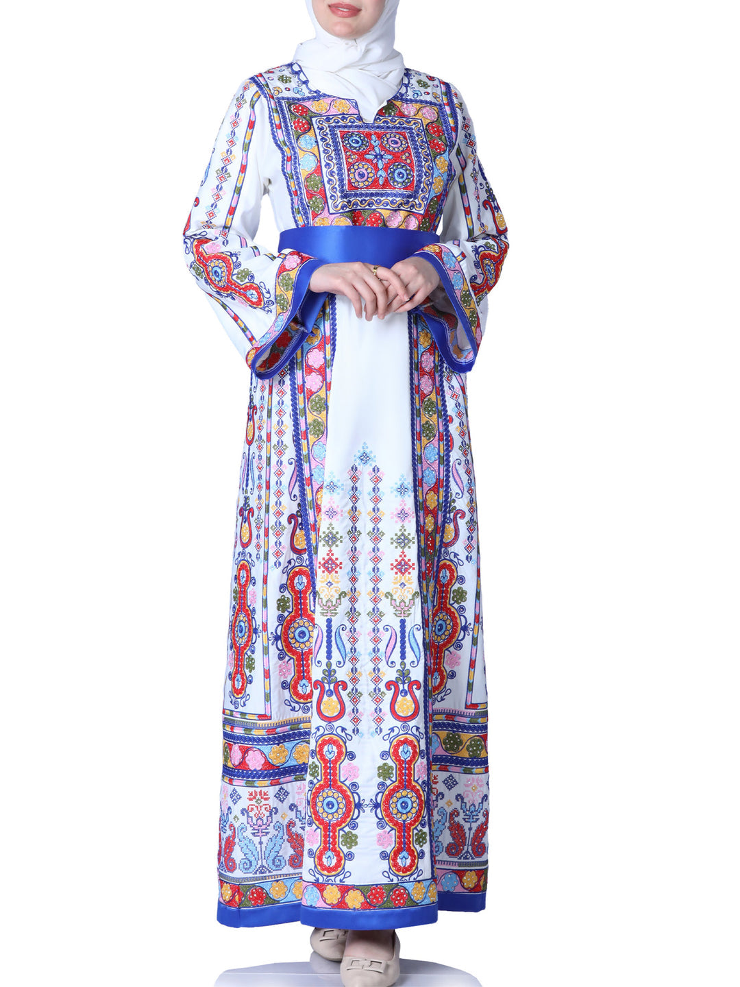 Blooms Of Yafa - High Quality Traditional Embroidered Palestinian style Thobe