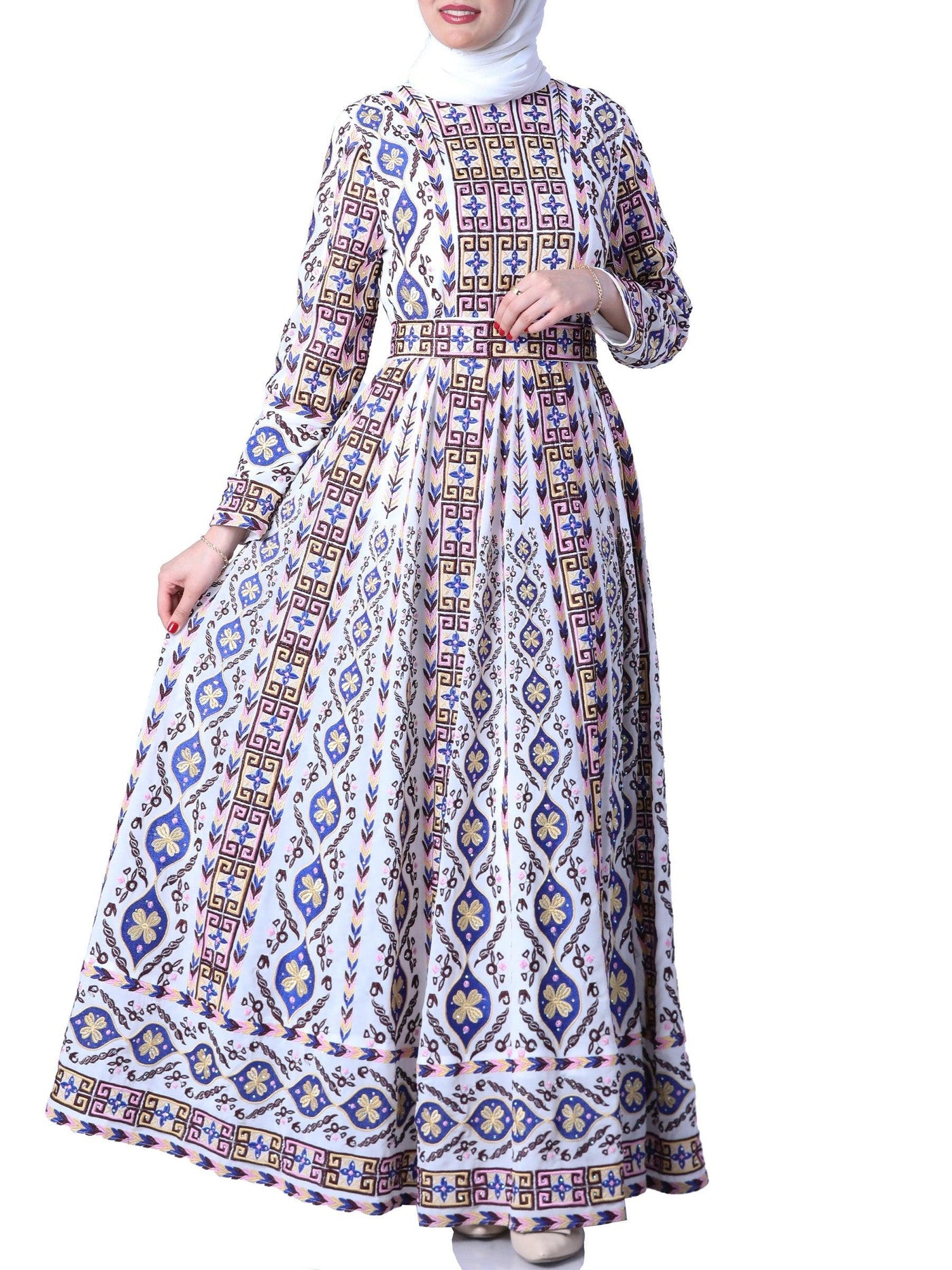 Embroidered Princess Of Haifa - Very High Quality Embroidered Palestinian Thobe/Thob - JPK Traditions