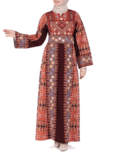 Elegance of Acre Thobe - High Quality Embroidered Palestinian style Thob - JPK Traditions